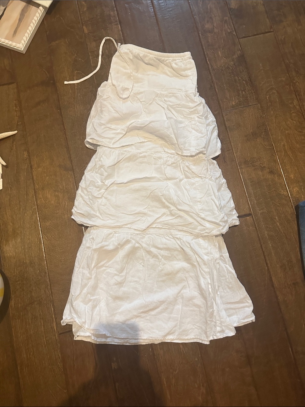 Wilfred White Tiered Maxi Skirt